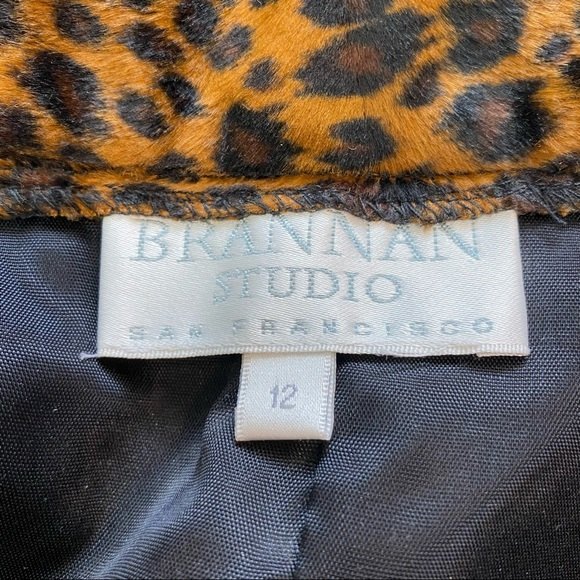Brannan Studio Leopard Mini Skirt - Picture 4 of 6